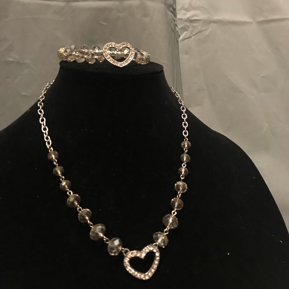 Crystal heart necklace